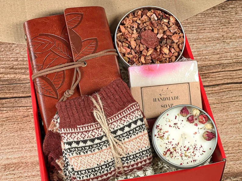 Warm and Cozy Hygge Self Care Gift Box, Hygge Gift for Her, Care Package for Her
